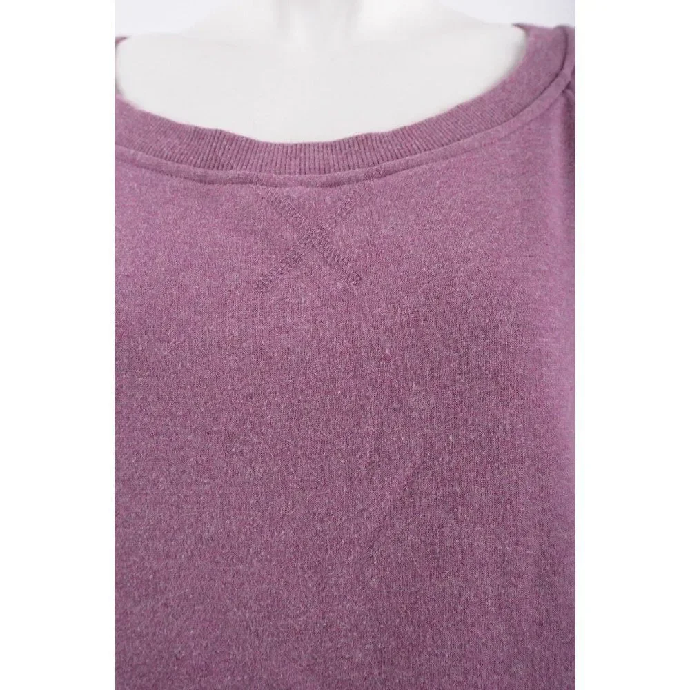 UGG Australia Womens Sweatshirt Morgan XL Purple Pullover Double Knit Fleece_5
